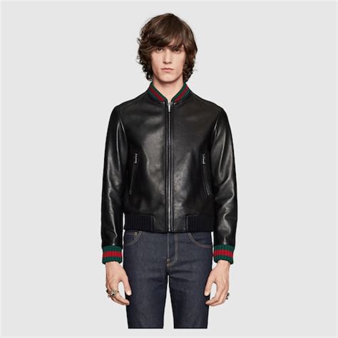 gucci jacket panther|Gucci men's leather pants.